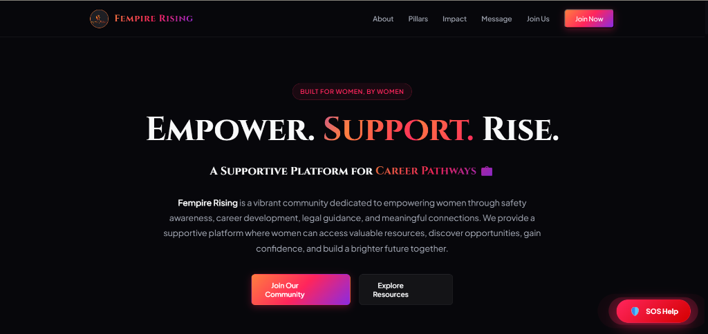 Fempire Rising Website Showcase